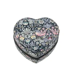 Bon Dep Oppbevaring|Smykkeskrin|Smykkeskrin Heart Liberty Strawberry Thief Black