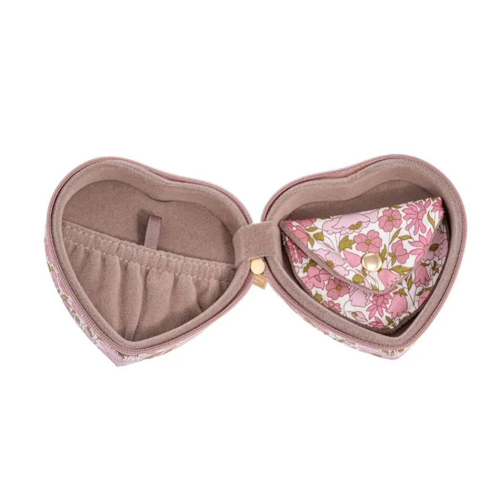 Bon Dep Oppbevaring|Smykkeskrin|Smykkeskrin Heart Liberty Poppy & Daisy