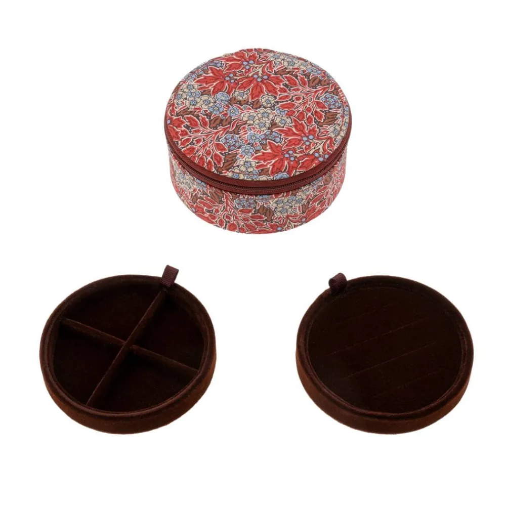 Bon Dep Oppbevaring|Smykkeskrin|Smykkeskrin Round Liberty Aubrey Forest Rust