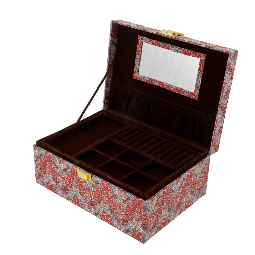 Bon Dep Oppbevaring|Smykkeskrin|Smykkeskrin Square Liberty Aubrey Forest Rust