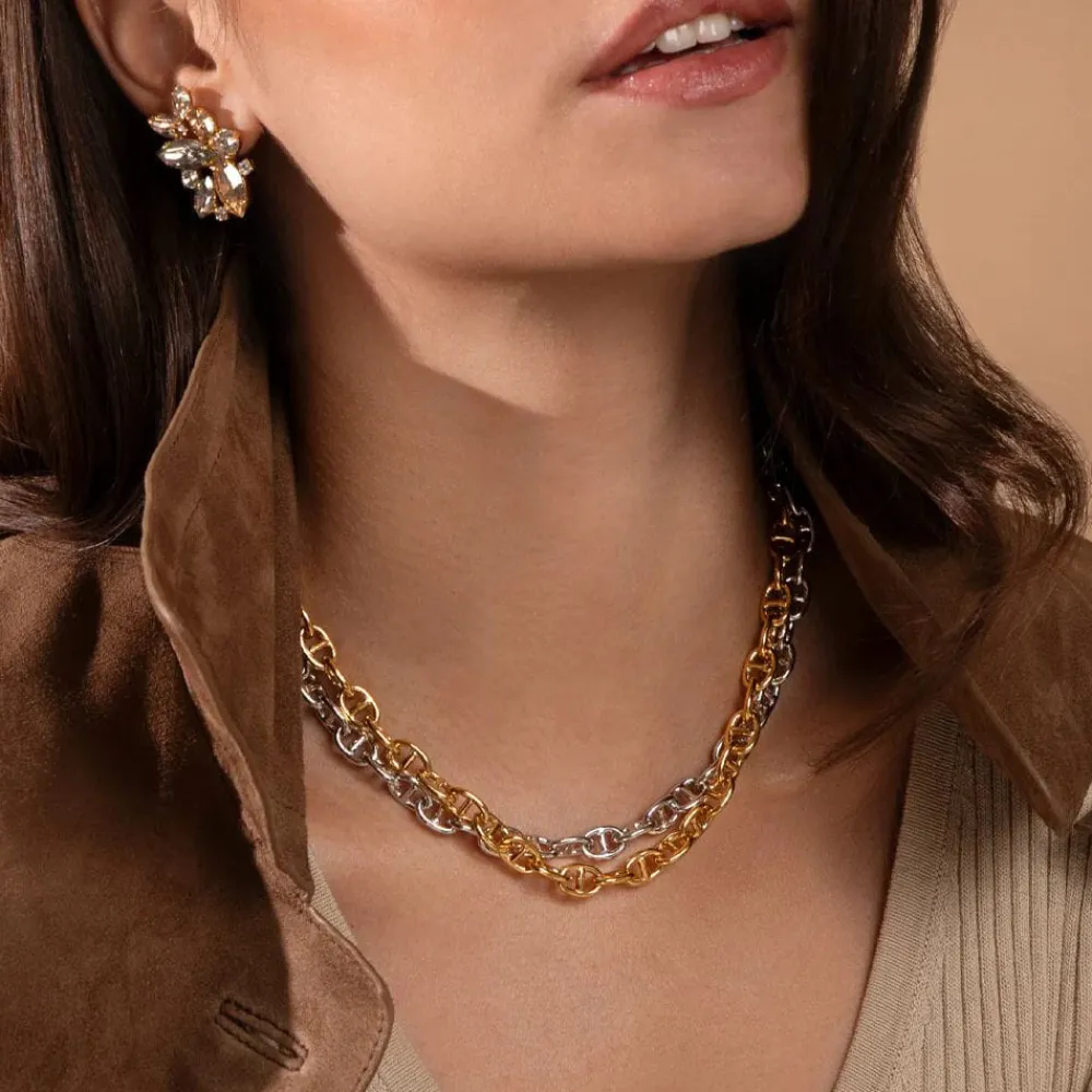 Caroline Svedbom Kjeder|Betty Chain Necklace Rhodium