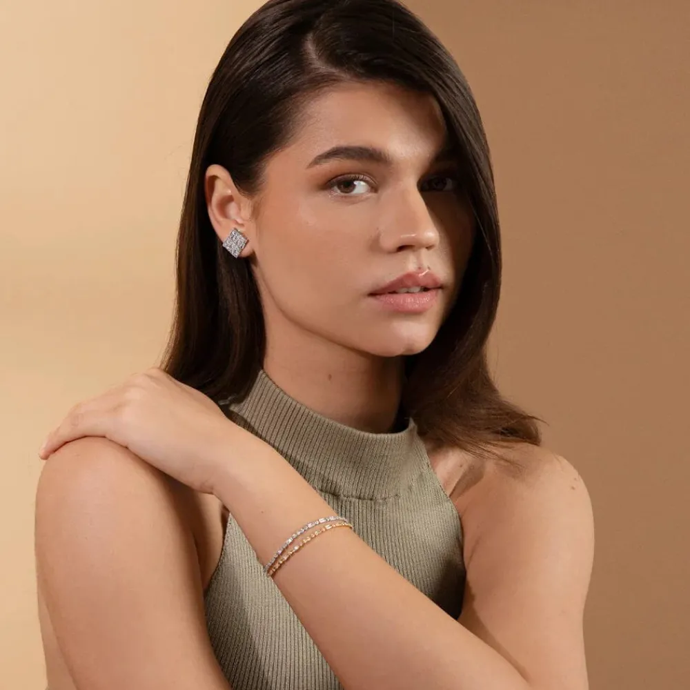 Caroline Svedbom Armbånd|Evelyne Bracelet Rhodium Crystal