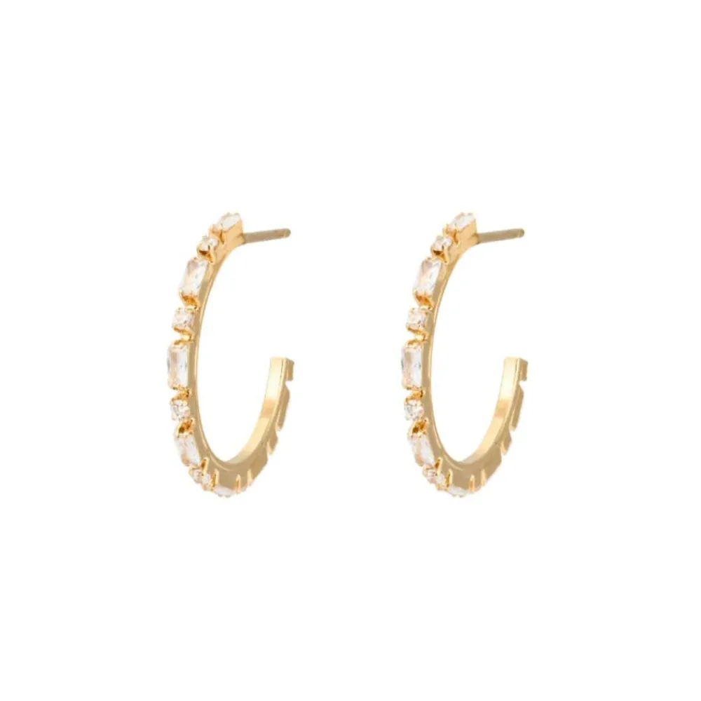 Caroline Svedbom Øredobber|Evelyne Loops Gold Crystal