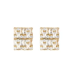 Caroline Svedbom Øredobber|Evelyne Earrings Gold Crystal
