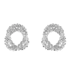 Caroline Svedbom Øredobber|Gemma Knot Earrings Rhodium