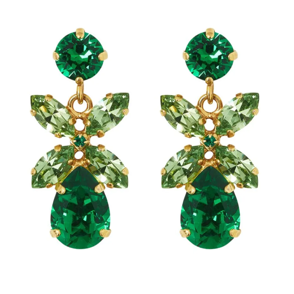 Caroline Svedbom Øredobber|Mini Dione Earrings | Majestic Green Combo