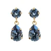 Caroline Svedbom Øredobber|Mini Drop Earrings | Denim Blue