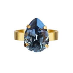 Caroline Svedbom Ringer|Mini Drop Ring | Denim Blue
