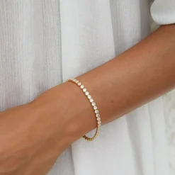 Caroline Svedbom Armbånd|Mini Zara Bracelet | Crystal Gold