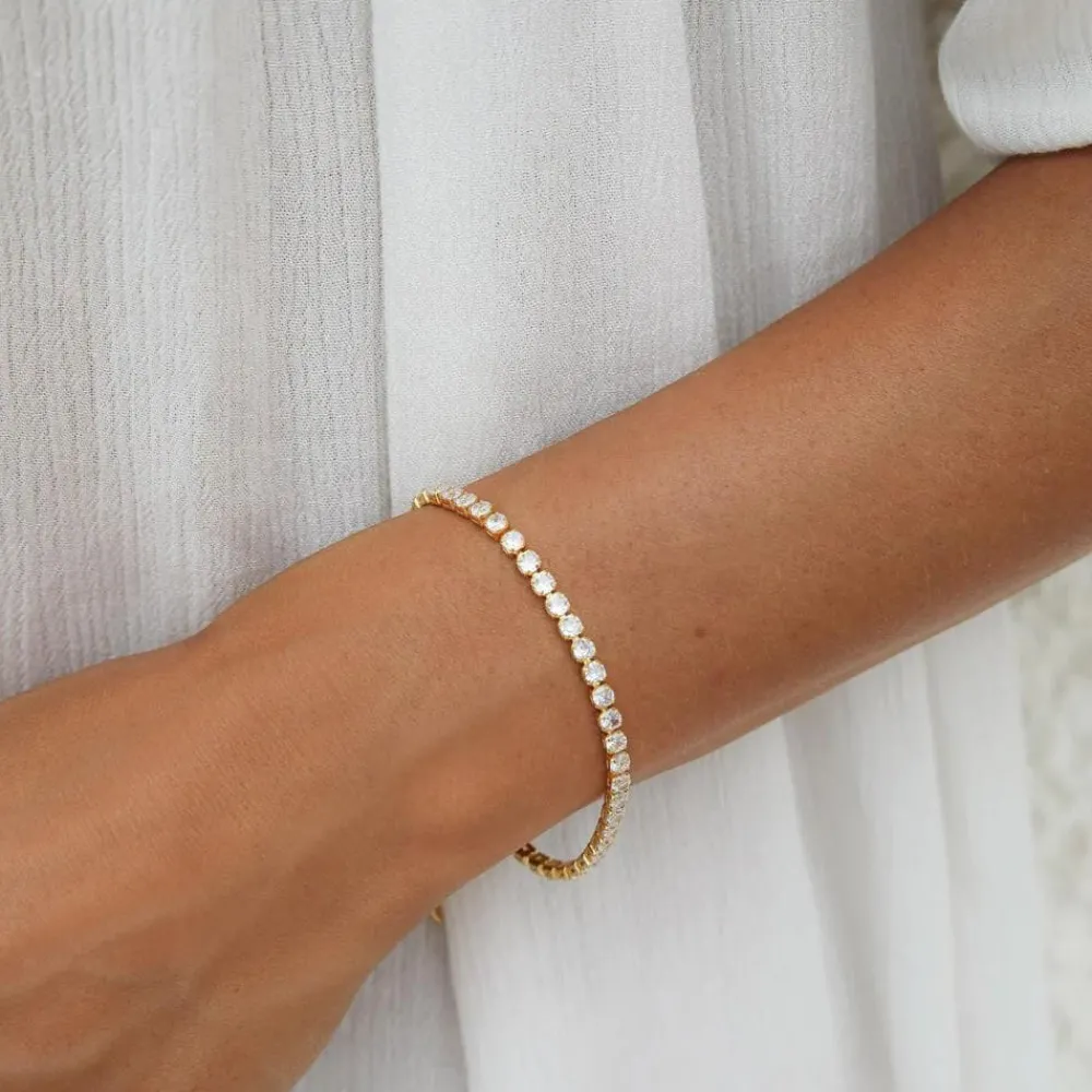 Caroline Svedbom Armbånd|Mini Zara Bracelet | Crystal Gold