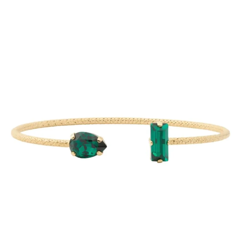 Caroline Svedbom Armbånd|Noelle Bracelet Gold Emerald