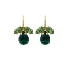 Caroline Svedbom Øredobber|Petite Timo Earrings Gold Green Combo