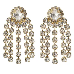 Caroline Svedbom Øredobber|Rafaela Earrings | Crystal Gold