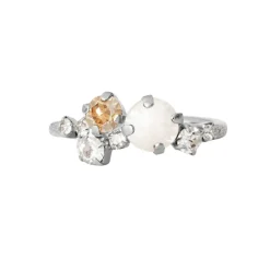 Caroline Svedbom Ringer|Stardust Ring Rhodium Electric White Combo