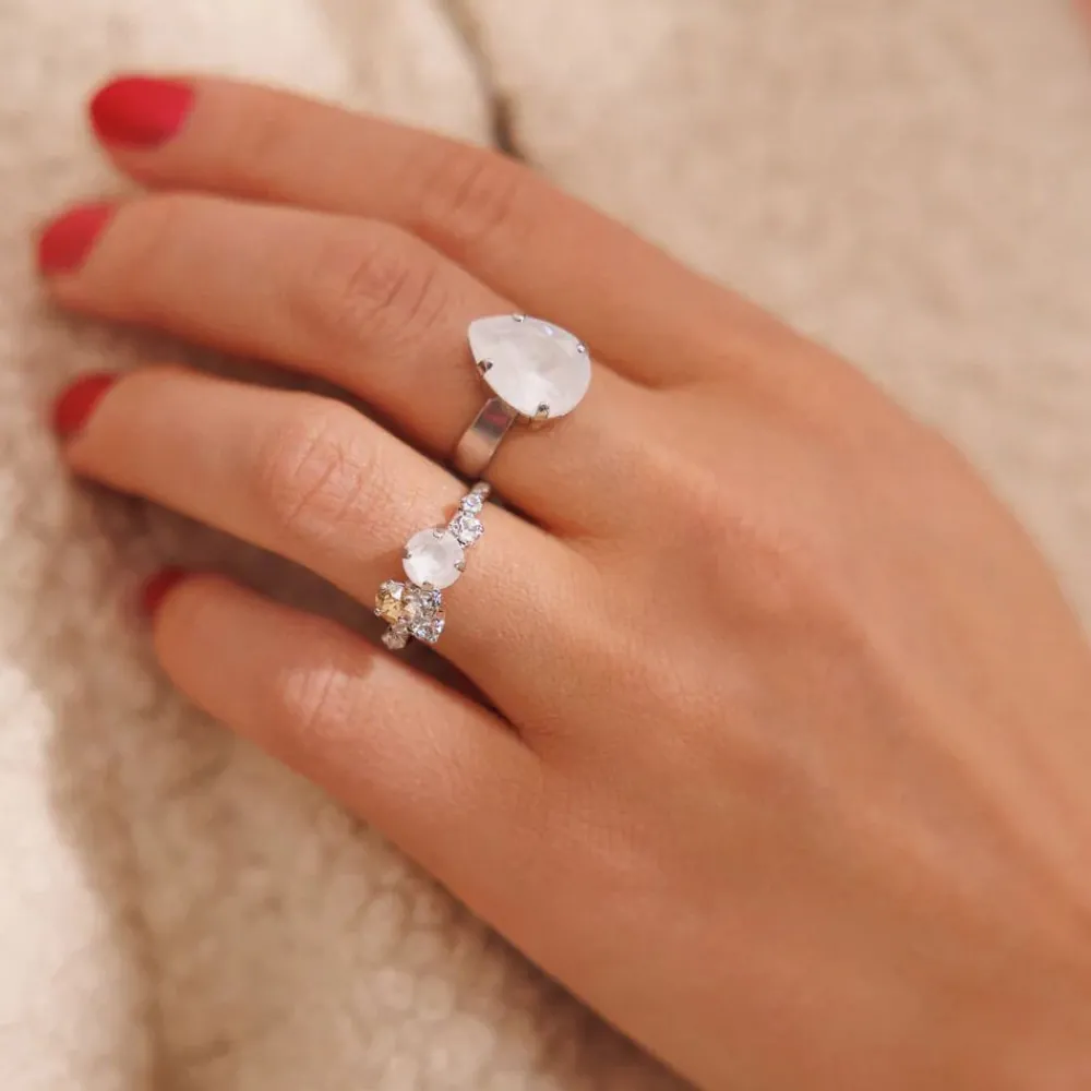 Caroline Svedbom Ringer|Stardust Ring Rhodium Electric White Combo