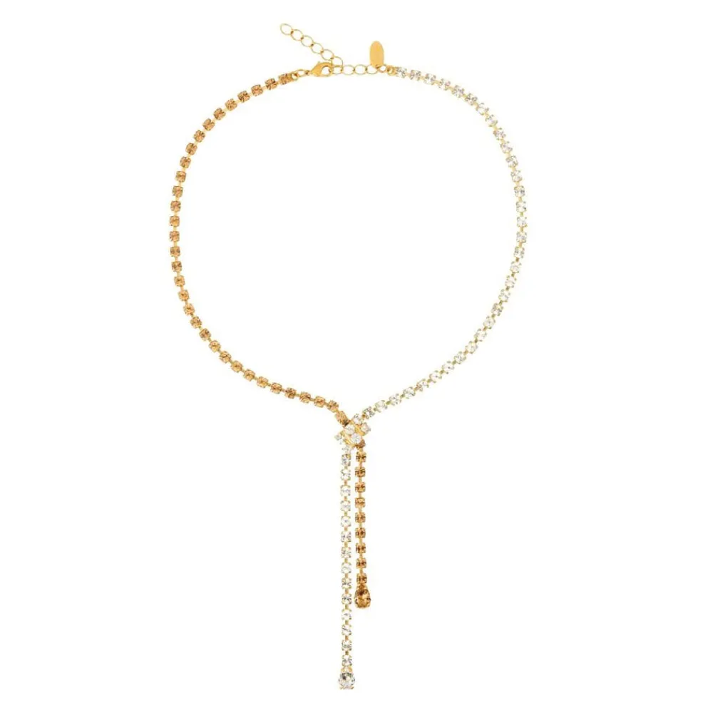 Caroline Svedbom Kjeder|Yvette Necklace Gold Topaz Combo