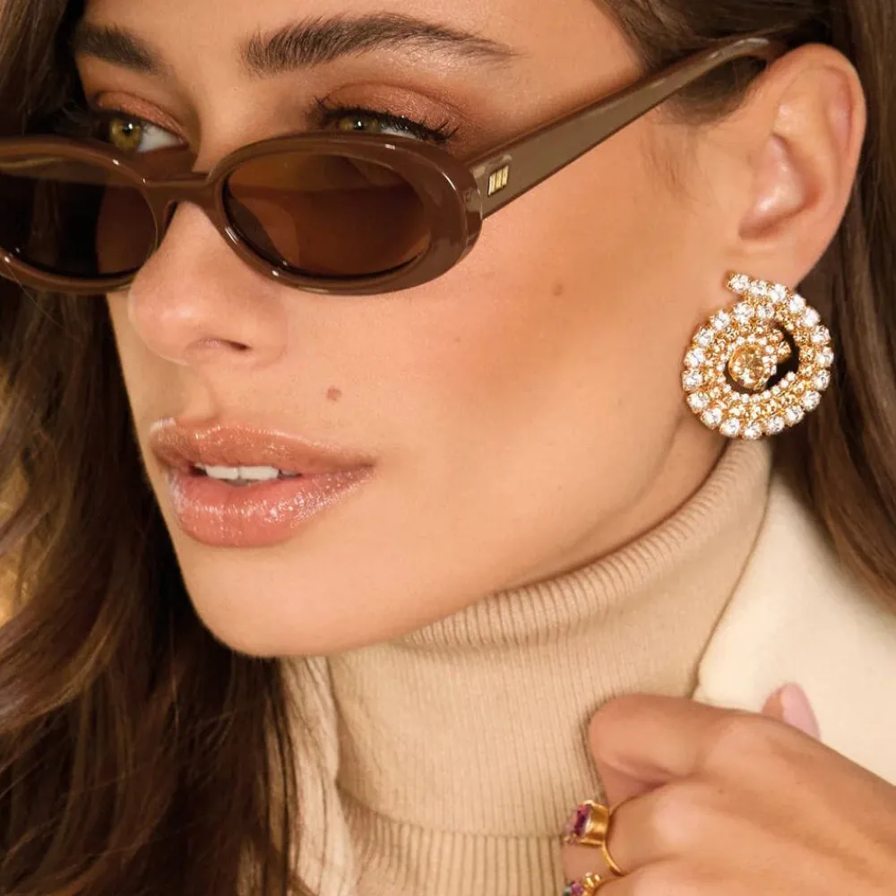 Caroline Svedbom Øredobber|Zia Earrings Gold Topaz Combo