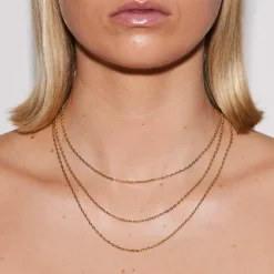 Emilia by Bon Dep Kjeder|Emilia - Gold Necklace 45 cm