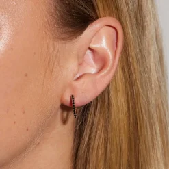 Emilia by Bon Dep Øredobber|Emilia - Hoops Black