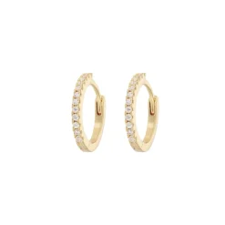 Emilia by Bon Dep Øredobber|Emilia - Medium Hoops White