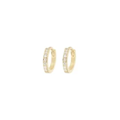 Emilia by Bon Dep Øredobber|Emilia - X-Small Hoops White