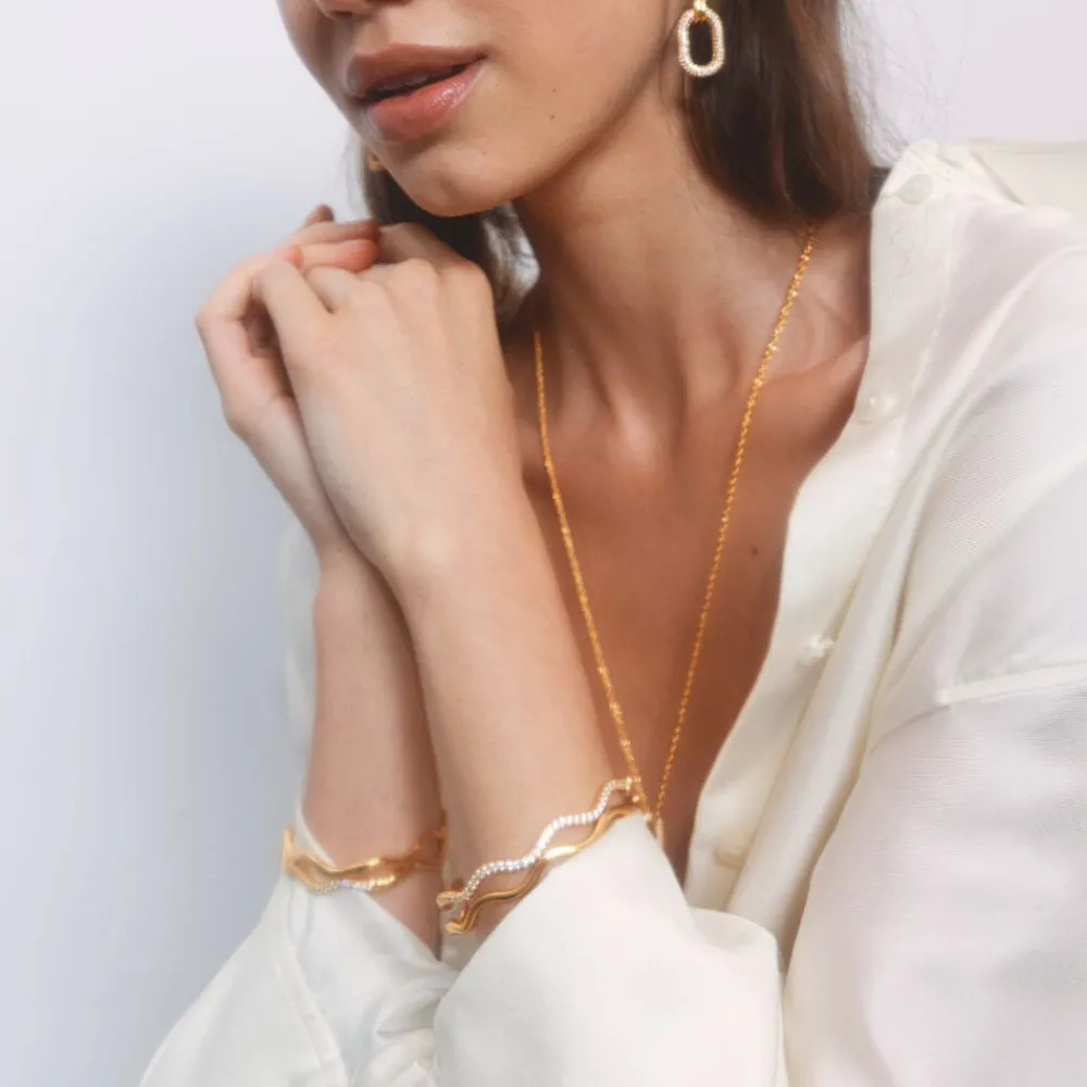 Emilia by Bon Dep Armbånd|Emilia Amelia Bangle White