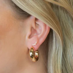 Emilia by Bon Dep Øredobber|Emilia Large Chunky Hoops