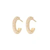 Emilia by Bon Dep Øredobber|Emilia Small Chunky Hoops White