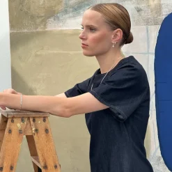 Emilia by Bon Dep Øredobber|Emilia Small Silver Hoops