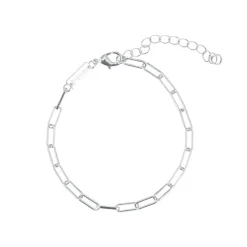 Emilia by Bon Dep Armbånd|Emilia Thick Chain Bracelet 16-20 cm Silver