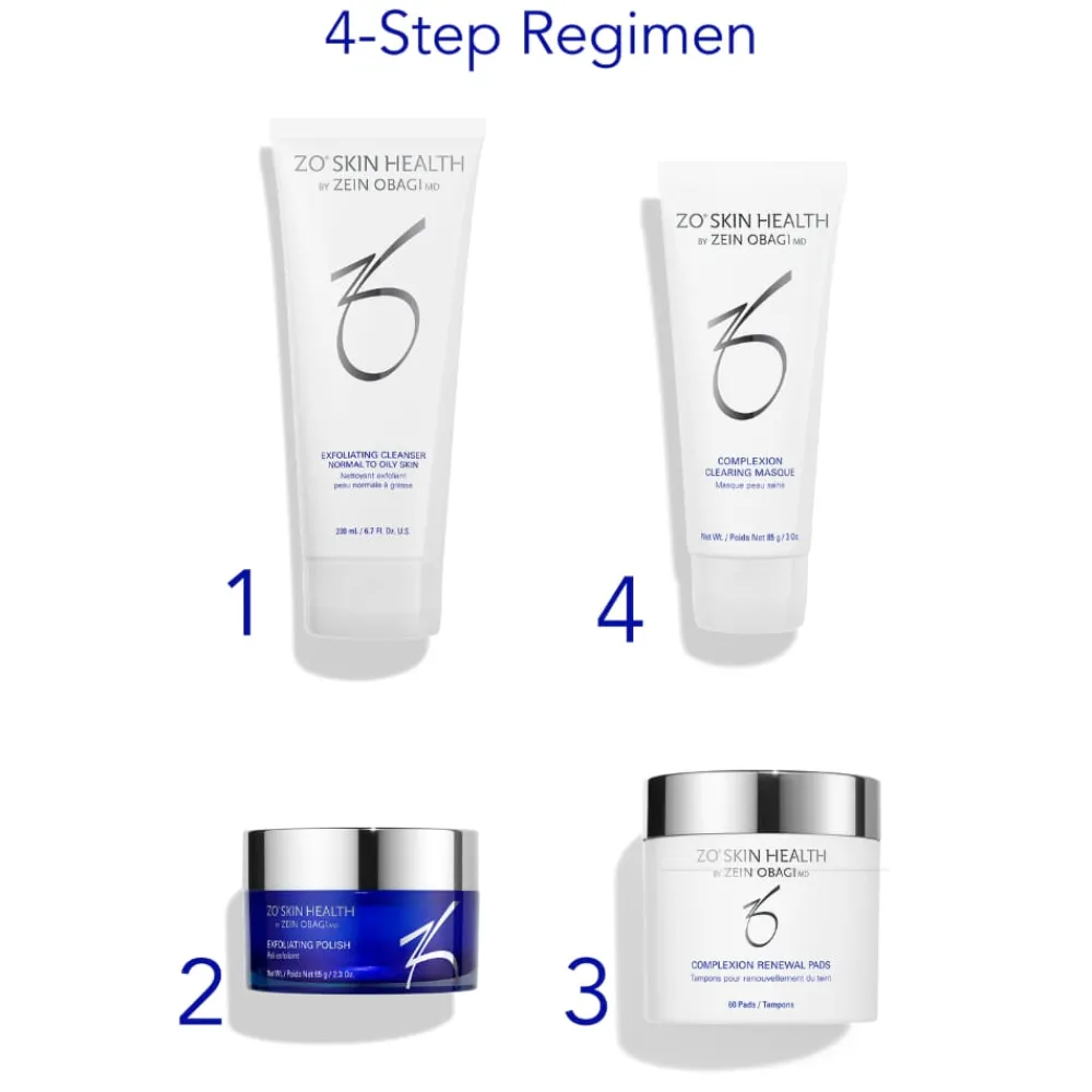 ZO Skin Health Hudpleie|Produktkit|KAMPANJE ZO Complexion Clearing Program-Få med gave