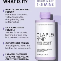Olaplex Hårpleie|No. 4P Blonde Enhancer Toning Shampoo