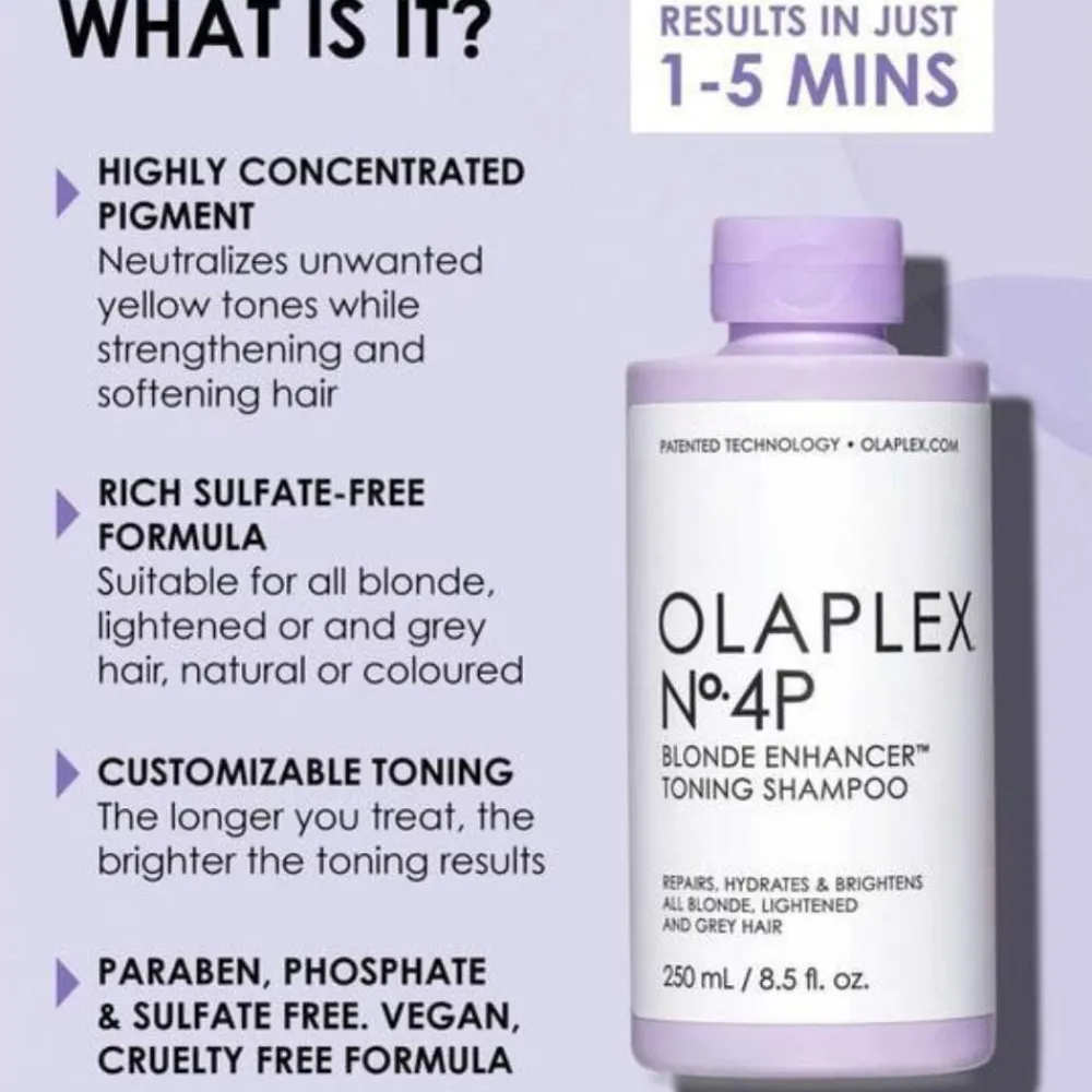 Olaplex Hårpleie|No. 4P Blonde Enhancer Toning Shampoo