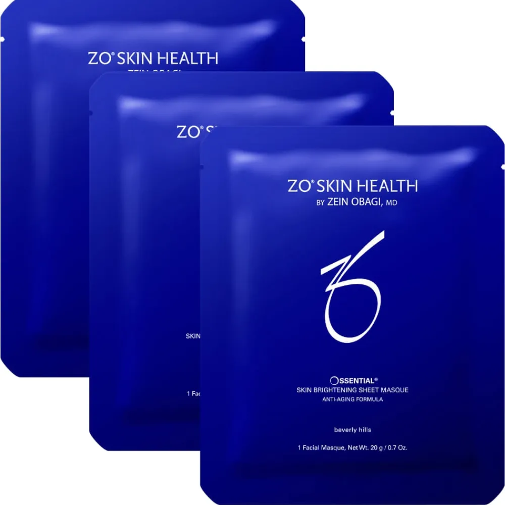 ZO Skin Health Ansiktsmaske Og Kur|ZO Skin Brightening Sheet Masque - 3 pk